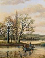 Fishing The River Ouse - Lovely Vintage North Yorkshire Riverscape Oil Painting (5 of 12) Fishing The River Ouse - Lovely Vintage North Yorkshire Riverscape Oil Painting (5 of 12)