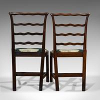 Pair of Antique Ladder Back Chairs, Irish, Mahogany, Side, Georgian c.1780 (8 of 11) Pair of Antique Ladder Back Chairs, Irish, Mahogany, Side, Georgian c.1780 (8 of 11)