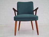 Danish Armchair, completely renovated, wool, teak, 1960s (16 of 16) Danish Armchair, completely renovated, wool, teak, 1960s (16 of 16)