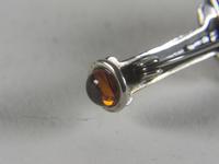 Victorian 925 Silver & Amber Bar Brooch (3 of 6) Victorian 925 Silver & Amber Bar Brooch (3 of 6)