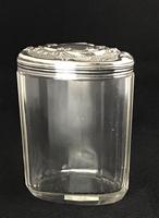 Edwardian Silver Top and Glass Jar. (2 of 4) Edwardian Silver Top and Glass Jar. (2 of 4)