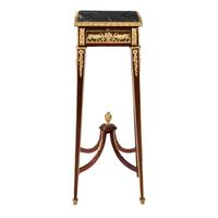 French Console in Mahogany & Gilded Bronze in the style of Francois Linke