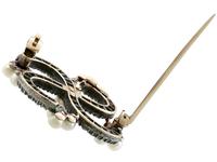 1.50ct Diamond & Pearl, 9ct Yellow Gold Brooch - Antique Victorian (5 of 9) 1.50ct Diamond & Pearl, 9ct Yellow Gold Brooch - Antique Victorian (5 of 9)