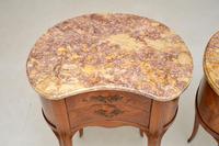 Pair of Antique French Marble Top Kidney Bedside Tables (12 of 12) Pair of Antique French Marble Top Kidney Bedside Tables (12 of 12)