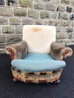 Antique English Armchair For Recovering (4 of 7) Antique English Armchair For Recovering (4 of 7)
