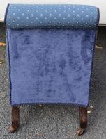 1940's Mahogany Framed Blue Spot Upholstered Nursing Chair (3 of 3) 1940's Mahogany Framed Blue Spot Upholstered Nursing Chair (3 of 3)