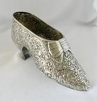 Large Very Rare Sterling Silver Shoe Box. Birmingham 1921 (8 of 9) Large Very Rare Sterling Silver Shoe Box. Birmingham 1921 (8 of 9)