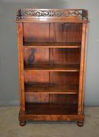 Antique Burr Walnut Open Bookcase (4 of 4) Antique Burr Walnut Open Bookcase (4 of 4)