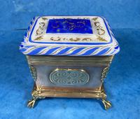 Arts & Crafts Glass and Brass Single Tea Caddy. (18 of 18) Arts & Crafts Glass and Brass Single Tea Caddy. (18 of 18)