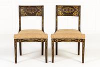 Pair of 19th Century English Regency Gilt Decorated Chairs (1 of 7)