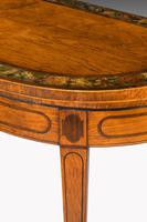 George III Period D-shaped Satinwood Card Table (7 of 7) George III Period D-shaped Satinwood Card Table (7 of 7)