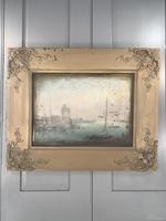 Antique Georgian or Early Victorian Landscape Oil Painting of Boats in Harbour by John Wilson Ewbank 2 of 2 (2 of 10) Antique Georgian or Early Victorian Landscape Oil Painting of Boats in Harbour by John Wilson Ewbank 2 of 2 (2 of 10)