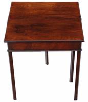 Georgian 18th Century Cuban Mahogany Folding Tea Table / Console Table (3 of 4) Georgian 18th Century Cuban Mahogany Folding Tea Table / Console Table (3 of 4)