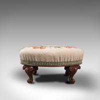 Small Antique Footstool, English, Walnut, Needlepoint Tapestry, Early Victorian (4 of 12) Small Antique Footstool, English, Walnut, Needlepoint Tapestry, Early Victorian (4 of 12)