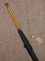Antique Hallmarked 1918 - 9 Carat Gold Umbrella by Kendall with Black Canopy (7 of 17) Antique Hallmarked 1918 - 9 Carat Gold Umbrella by Kendall with Black Canopy (7 of 17)