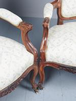 Antique Pair of French Rosewood Armchairs (13 of 19) Antique Pair of French Rosewood Armchairs (13 of 19)