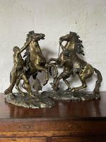 Fine Pair of Gilt-bronze Models of Marley Horses (9 of 12) Fine Pair of Gilt-bronze Models of Marley Horses (9 of 12)