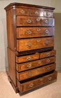 George II Veneered Walnut Chest on Chest Tallboy (4 of 11) George II Veneered Walnut Chest on Chest Tallboy (4 of 11)