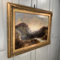 Antique Victorian river landscape oil painting of fishing party 1 of 2 (3 of 10) Antique Victorian river landscape oil painting of fishing party 1 of 2 (3 of 10)