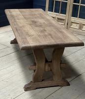Large French Bleached Oak Refectory Farmhouse Dining Table (16 of 25) Large French Bleached Oak Refectory Farmhouse Dining Table (16 of 25)