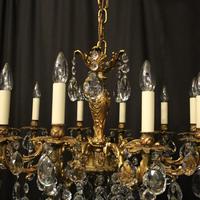 French 10 Light Gilded Bronze Antique Chandelier Oka04088 (5 of 10) French 10 Light Gilded Bronze Antique Chandelier Oka04088 (5 of 10)