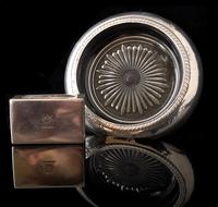 Art Deco Silver Smoking Set, Ashtray, Match Safe (6 of 9) Art Deco Silver Smoking Set, Ashtray, Match Safe (6 of 9)