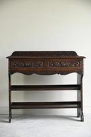 Antique Victorian Carved Oak Hall Table (1 of 9)