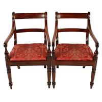 Pair of Georgian Mahogany Arm Chairs (2 of 8) Pair of Georgian Mahogany Arm Chairs (2 of 8)
