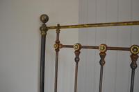 Footless Antique Victorian Brass & Iron King Size 5ft Bed (6 of 9) Footless Antique Victorian Brass & Iron King Size 5ft Bed (6 of 9)