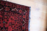 Vintage North West Persian Wool Runner with an all over design upon a red and dark blue ground within multiple borders (3 of 8) Vintage North West Persian Wool Runner with an all over design upon a red and dark blue ground within multiple borders (3 of 8)