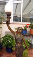 2 Bronze Art Nouveau Style Lamps (4 of 12) 2 Bronze Art Nouveau Style Lamps (4 of 12)