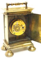 Rare Little Verge Carriage Clock Timepiece, Ormolu cased Silver Dial Mantel Clock (5 of 9) Rare Little Verge Carriage Clock Timepiece, Ormolu cased Silver Dial Mantel Clock (5 of 9)