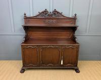 Late Victorian Carved Mahogany Chiffonier Late Victorian Carved Mahogany Chiffonier