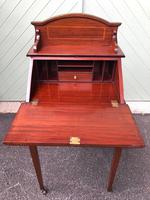 Edwardian Inlaid Mahogany Writing Desk (9 of 10) Edwardian Inlaid Mahogany Writing Desk (9 of 10)