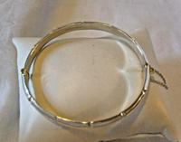 Vintage Sterling Silver Bamboo Bangle Ornate Silver Bracelet 7 1/4" Length (7 of 12) Vintage Sterling Silver Bamboo Bangle Ornate Silver Bracelet 7 1/4" Length (7 of 12)