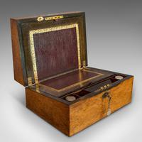 Antique Writing Slope, English, Rosewood, Leather, Pen Box, Victorian c 1880 Antique Writing Slope, English, Rosewood, Leather, Pen Box, Victorian c 1880