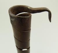 Rare Coiled Steel & Fruitwood 'rat de Cave' Candlestick 18th Century (4 of 5) Rare Coiled Steel & Fruitwood 'rat de Cave' Candlestick 18th Century (4 of 5)