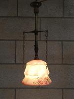 Converted Gas Lamp with Pink Shade (2 of 5) Converted Gas Lamp with Pink Shade (2 of 5)