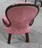 1920s Pink Upholstered Mahogany Nursing Chair (2 of 2) 1920s Pink Upholstered Mahogany Nursing Chair (2 of 2)