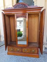 Antique Walnut Wardrobe with Burr Walnut Panels (11 of 11) Antique Walnut Wardrobe with Burr Walnut Panels (11 of 11)