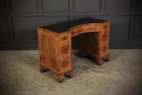 Queen Anne Style Burr Walnut Concave Writing Desk (13 of 18) Queen Anne Style Burr Walnut Concave Writing Desk (13 of 18)