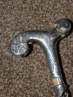 Antique Solid Silver Intricate Detailed Handled Umbrella W/Black Canopy "A.J.H" (4 of 18) Antique Solid Silver Intricate Detailed Handled Umbrella W/Black Canopy "A.J.H" (4 of 18)