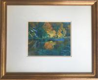 Original Watercolour 'Whiteadder Gorge Autumn' by Eric Huntley RSW. 1927-1992. Signed & dated 1984. Framed (3 of 3) Original Watercolour 'Whiteadder Gorge Autumn' by Eric Huntley RSW. 1927-1992. Signed & dated 1984. Framed (3 of 3)