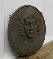 19th Century Cast Iron Portrait Plaque of Christoper Columbus 1451-1506 (5 of 7) 19th Century Cast Iron Portrait Plaque of Christoper Columbus 1451-1506 (5 of 7)