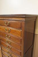 Edwardian Walnut Sheet Music Cabinet. Document Chest of Drawers (8 of 9) Edwardian Walnut Sheet Music Cabinet. Document Chest of Drawers (8 of 9)