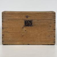 Antique 19th Century Rustic Dome Top Trunk In Pine (1 of 10)