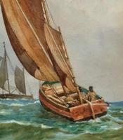Att: William Boyce 19th Century Sailing Smack Seascape Watercolour Painting (5 of 11) Att: William Boyce 19th Century Sailing Smack Seascape Watercolour Painting (5 of 11)