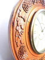 Massive Rare Antique Carved Walnut 8-Day Drop Dial Striking Wall Clock (4 of 14) Massive Rare Antique Carved Walnut 8-Day Drop Dial Striking Wall Clock (4 of 14)