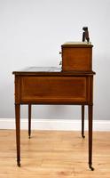 Edwardian Mahogany & Marquetry Writing Table by Jas Shoolbred (15 of 18) Edwardian Mahogany & Marquetry Writing Table by Jas Shoolbred (15 of 18)