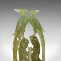 Pair of, Antique Carved Figures, Oriental, Jade, Bird of Paradise, Victorian (6 of 12) Pair of, Antique Carved Figures, Oriental, Jade, Bird of Paradise, Victorian (6 of 12)